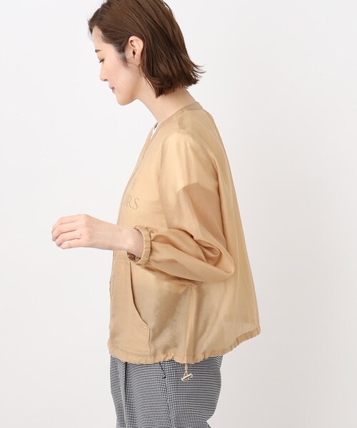 grove（グローブ）の「◆ニュアンスを楽しむシアーブルゾン（ブルゾン・レディース・ライトグレー/グレー系その他/キャメル・02/03/01/05/04）」の21枚目の写真