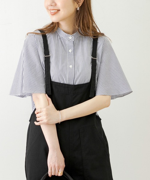 URBAN RESEARCH Sonny Label（アーバンリサーチサニーレーベル）の「ストライプバタフライスリーブブラウス（シャツ/ブラウス・レディース・グレー系その他/ブルー系その他・FREE）」の11枚目の写真