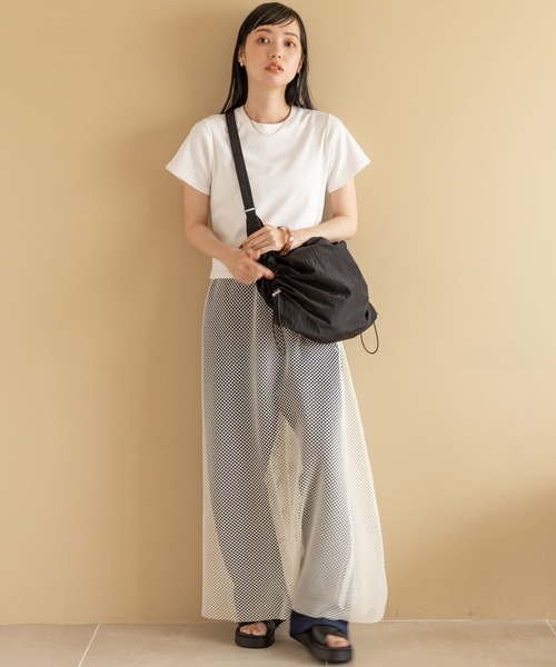 LOWRYS FARM（ローリーズファーム）の「ドロストショルダーＢＡＧ　905222（ショルダーバッグ・レディース・ブラック/アイボリー/イエロー・FREE）」の18枚目の写真