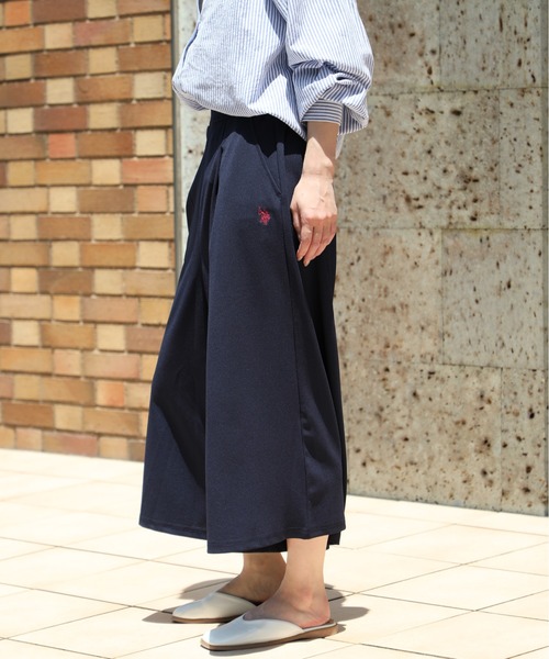 U.S. POLO ASSN.(ユーエスポロアッスン)の「【U.S. POLO ASSN.】U.S.POLOレディース ワンポイント刺繍ガウチョパンツ PLL31504U(その他パンツ・レディース・ブラック/ネイビー/ブラウン・L/M)」の6枚目の写真