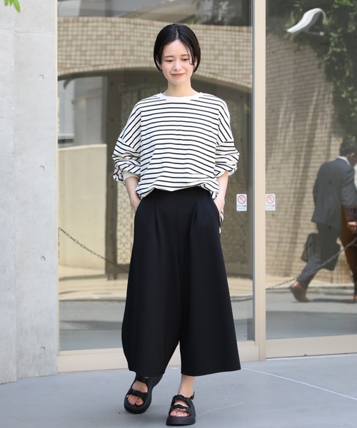 U.S. POLO ASSN.(ユーエスポロアッスン)の「【U.S. POLO ASSN.】U.S.POLOレディース ワンポイント刺繍ガウチョパンツ PLL31504U(その他パンツ・レディース・ブラック/ネイビー/ブラウン・L/M)」の8枚目の写真
