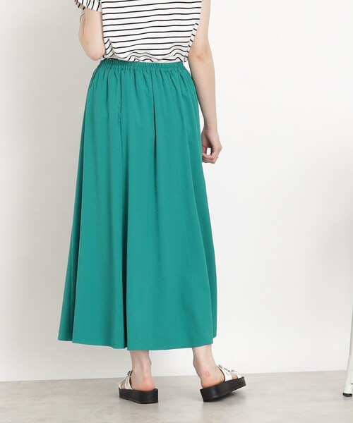 DRESKIP（ドレスキップ）の「◆【ふわっと軽やか】サッカーフレアスカート（スカート・レディース・ネイビー/グリーン/ネイビー系2・04/03/02）」の20枚目の写真