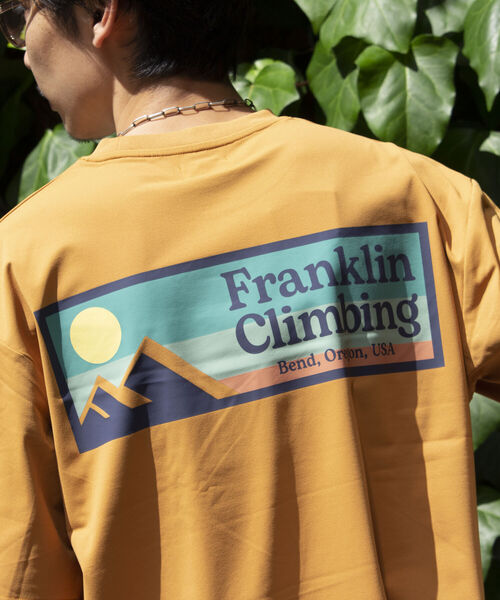 Franklin Climbing（フランクリンクライミング）の「【Franklin Climbing】バックプリント ショートスリーブTシャツ（Tシャツ/カットソー・メンズ・オフホワイト/サックスブルー/イエロー/ブラック/ミント/ライトパープル・S/M/L）」の14枚目の写真