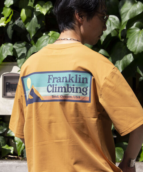 Franklin Climbing（フランクリンクライミング）の「【Franklin Climbing】バックプリント ショートスリーブTシャツ（Tシャツ/カットソー・メンズ・オフホワイト/サックスブルー/イエロー/ブラック/ミント/ライトパープル・S/M/L）」の15枚目の写真