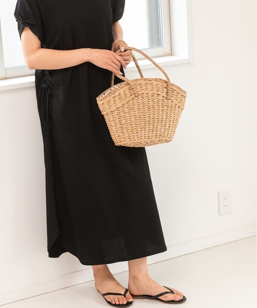 PREFERIR（プレフェリール）の「ドット裏付 かごBAG（かごバッグ・レディース・ベージュ/ブラウン・FREE）」の17枚目の写真