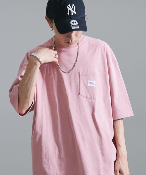 JEMORGAN(ジェーイーモーガン)の「『JEMORGAN LONG JOHNS/ジェーイーモーガンロングジョーンズ』半袖BIGポケット付きTEE【+】(Tシャツ/カットソー・メンズ・スモークピンク/サンドベージュ/サーモンピンク/ライトグレー/ネイビー/グリーン/オフホワイト/グレー系1/ブラック/ベージュ/カーキ・L/XL/M)」の10枚目の写真
