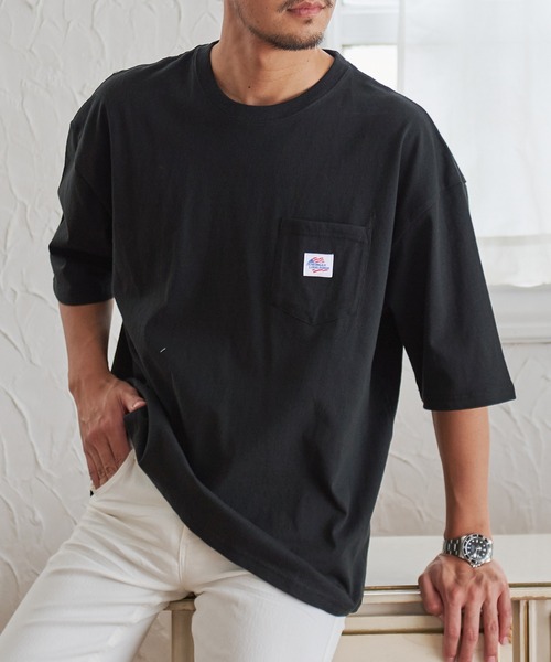 JEMORGAN(ジェーイーモーガン)の「『JEMORGAN LONG JOHNS/ジェーイーモーガンロングジョーンズ』半袖BIGポケット付きTEE【+】(Tシャツ/カットソー・メンズ・スモークピンク/サンドベージュ/サーモンピンク/ライトグレー/ネイビー/グリーン/オフホワイト/グレー系1/ブラック/ベージュ/カーキ・L/XL/M)」の3枚目の写真