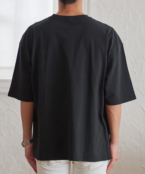 JEMORGAN(ジェーイーモーガン)の「『JEMORGAN LONG JOHNS/ジェーイーモーガンロングジョーンズ』半袖BIGポケット付きTEE【+】(Tシャツ/カットソー・メンズ・スモークピンク/サンドベージュ/サーモンピンク/ライトグレー/ネイビー/グリーン/オフホワイト/グレー系1/ブラック/ベージュ/カーキ・L/XL/M)」の16枚目の写真