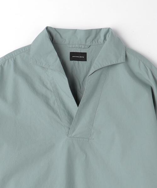 green label relaxing(グリーンレーベルリラクシング)の「タイプライター スキッパー プルオーバー シャツ(シャツ/ブラウス・メンズ・その他1/ネイビー/ライム・M/S/L/XL)」の20枚目の写真