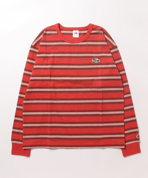 セール】ボーダー天竺ロングTシャツ / 長袖 / ロンT / ワン