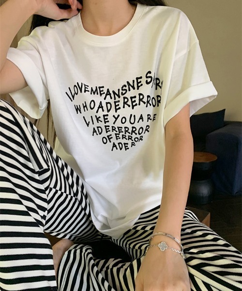 セール】 [小さいサイズ]サイドプリントロゴTシャツ