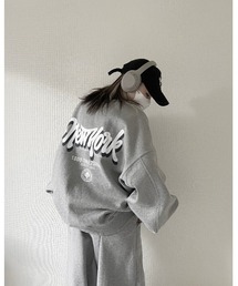 YACA | back print big sweat/バックプリントビッグスウェット(スウェット)