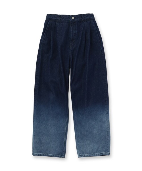 tk.TAKEO KIKUCHI（ティーケータケオキクチ）の「◆バギーデニム2タックパンツ（デニムパンツ・メンズ・ブラック系3/ネイビー系3・02/03）」の3枚目の写真