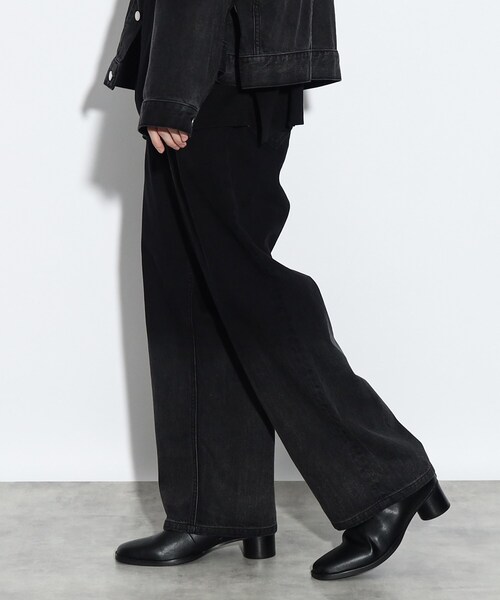 tk.TAKEO KIKUCHI（ティーケータケオキクチ）の「◆バギーデニム2タックパンツ（デニムパンツ・メンズ・ブラック系3/ネイビー系3・02/03）」の13枚目の写真