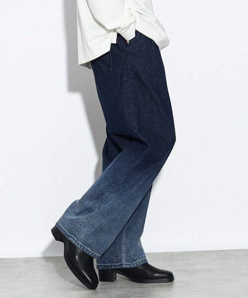 tk.TAKEO KIKUCHI（ティーケータケオキクチ）の「◆バギーデニム2タックパンツ（デニムパンツ・メンズ・ブラック系3/ネイビー系3・02/03）」の18枚目の写真