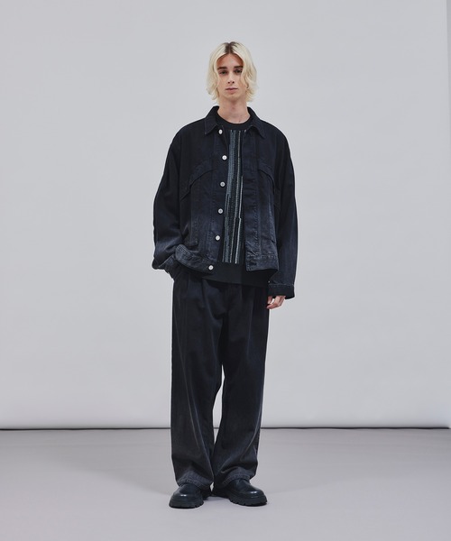 tk.TAKEO KIKUCHI（ティーケータケオキクチ）の「◆バギーデニム2タックパンツ（デニムパンツ・メンズ・ブラック系3/ネイビー系3・02/03）」の22枚目の写真