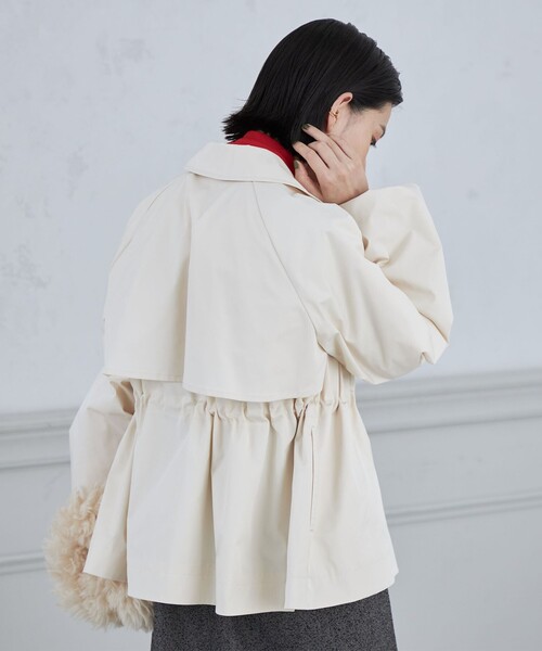 NOLLEY’S（ノーリーズ）の「インナーダウンショートブルゾン（ブルゾン・レディース・キャメル/オフホワイト/ネイビー・38）」の15枚目の写真