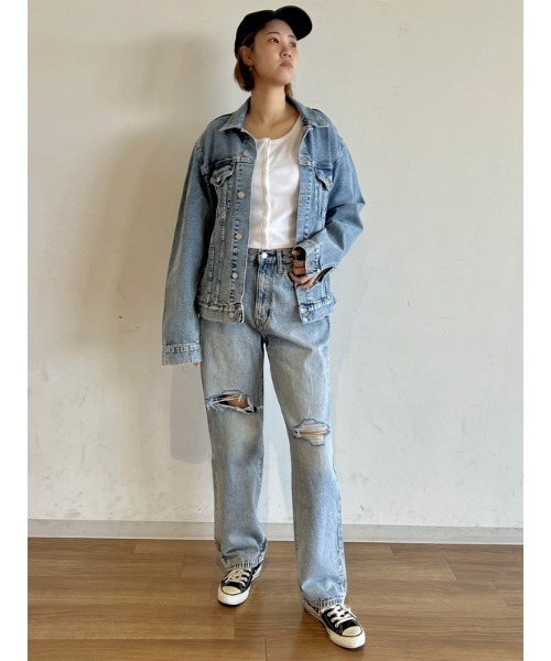 GAP(ギャップ)の「ウォッシュウェル アイコン デニムジャケット(デニムジャケット・メンズ・ライトインディゴブルー・S/M/XL/L/XS)」の15枚目の写真
