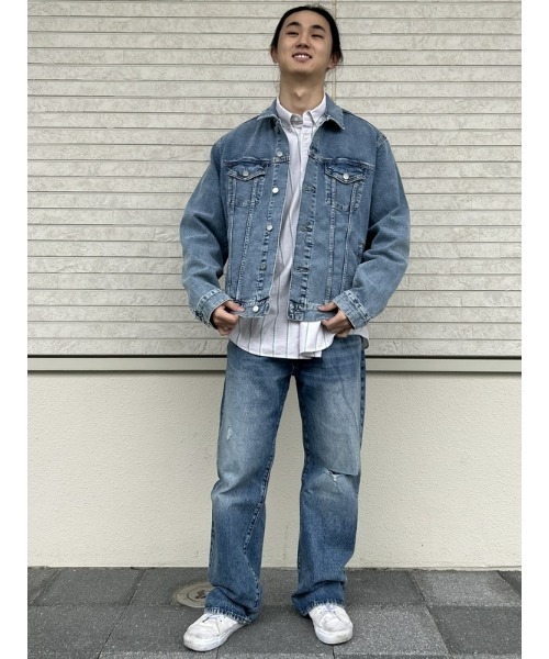 GAP(ギャップ)の「ウォッシュウェル アイコン デニムジャケット(デニムジャケット・メンズ・ライトインディゴブルー・S/M/XL/L/XS)」の16枚目の写真