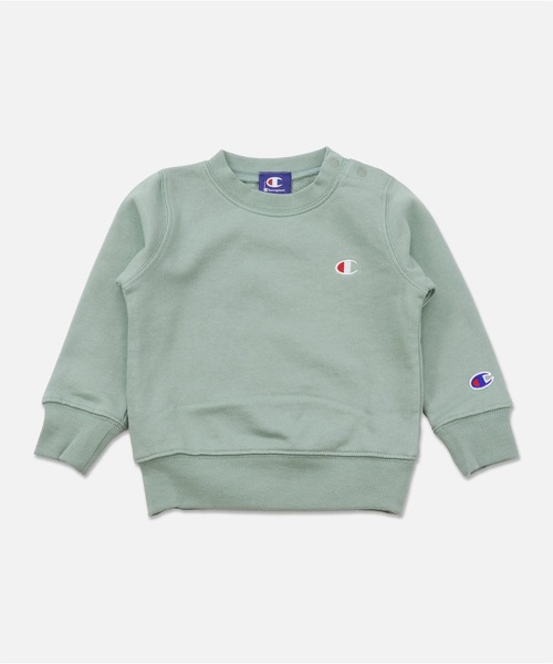 Champion(チャンピオン)の「champion / チャンピオン ロゴトレーナー(スウェット・キッズ・グレー/ブラック/ネイビー/ホワイト/ピンク/グリーン・130cm/120cm/110cm/100cm/90cm)」の4枚目の写真
