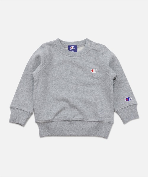 Champion(チャンピオン)の「champion / チャンピオン ロゴトレーナー(スウェット・キッズ・グレー/ブラック/ネイビー/ホワイト/ピンク/グリーン・130cm/120cm/110cm/100cm/90cm)」の7枚目の写真