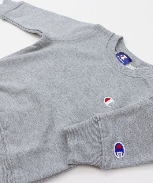 Champion(チャンピオン)の「champion / チャンピオン ロゴトレーナー(スウェット・キッズ・グレー/ブラック/ネイビー/ホワイト/ピンク/グリーン・130cm/120cm/110cm/100cm/90cm)」の15枚目の写真