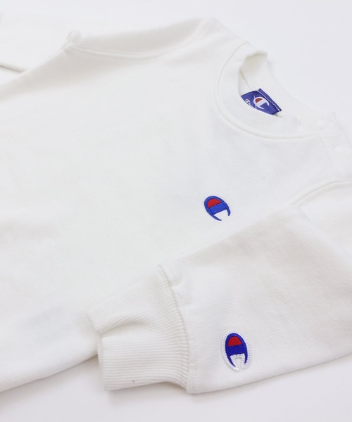 Champion(チャンピオン)の「champion / チャンピオン ロゴトレーナー(スウェット・キッズ・グレー/ブラック/ネイビー/ホワイト/ピンク/グリーン・130cm/120cm/110cm/100cm/90cm)」の16枚目の写真