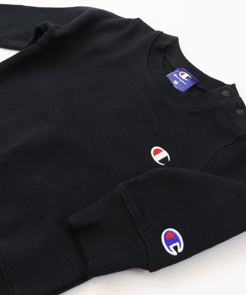 Champion(チャンピオン)の「champion / チャンピオン ロゴトレーナー(スウェット・キッズ・グレー/ブラック/ネイビー/ホワイト/ピンク/グリーン・130cm/120cm/110cm/100cm/90cm)」の18枚目の写真