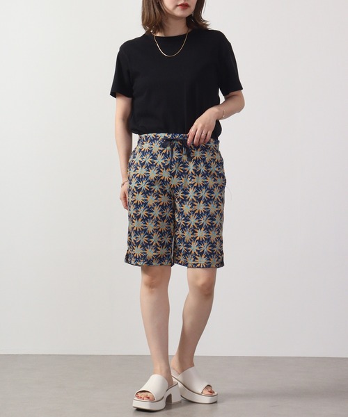 Ree&Mee（リーアンドミー）の「Ree&Mee ひんやり冷感加工 リラックス イージー パンツ 5分丈（ルームウェア/パジャマ・レディース・ベージュ系その他/ブルー系その他/レッド系その他/ホワイト系その他/ブラック系その他/ブラック系その他2/ブルー系その他2/ブルー系その他3・FREE）」の13枚目の写真