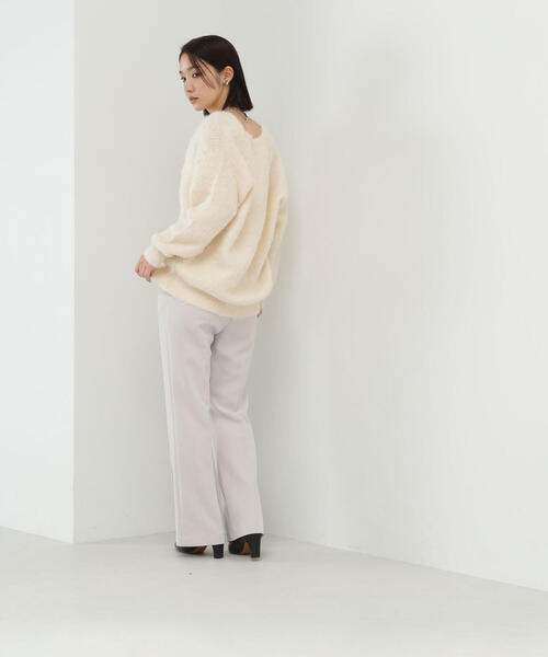 NATURAL BEAUTY BASIC(ナチュラルビューティーベーシック)の「◇セミフレアパンツ(その他パンツ・レディース・ブラック/ベージュ・SMALL/MEDIUM)」の11枚目の写真
