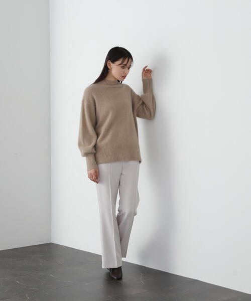 NATURAL BEAUTY BASIC(ナチュラルビューティーベーシック)の「◇セミフレアパンツ(その他パンツ・レディース・ブラック/ベージュ・SMALL/MEDIUM)」の12枚目の写真