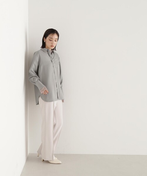 NATURAL BEAUTY BASIC(ナチュラルビューティーベーシック)の「◇セミフレアパンツ(その他パンツ・レディース・ブラック/ベージュ・SMALL/MEDIUM)」の16枚目の写真