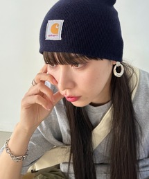 Carhartt | Carhartt(カーハート)/ロゴパッチ ワンポイント シングル ニットビーニー/Knit Beanie(ニットキャップ/ビーニー)