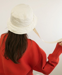 KBF（ケイビーエフ）の「リボン付きキルティングバケットHAT（ハット）」