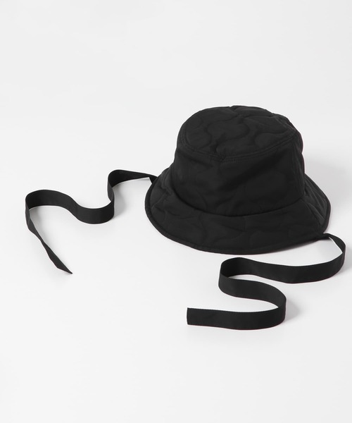 KBF（ケイビーエフ）の「リボン付きキルティングバケットHAT（ハット・レディース・ミント/ブラック/アイボリー・ONE）」の11枚目の写真