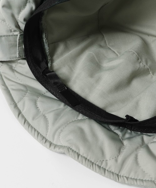 KBF（ケイビーエフ）の「リボン付きキルティングバケットHAT（ハット・レディース・ミント/ブラック/アイボリー・ONE）」の6枚目の写真