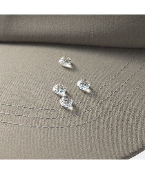 無印良品(ムジルシリョウヒン)の「UVカット 透湿撥水 防水テープ使い キャップ(キャップ・レディース・ベージュ/ブラック・55-59cm)」の19枚目の写真