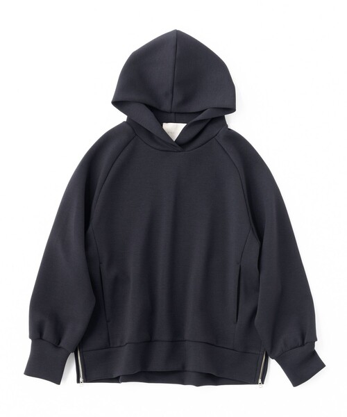 UNFILO（アンフィーロ）の「【洗える】ダブルフェイス サイドZIPフーディ（Tシャツ/カットソー・レディース・アイボリー系/グレー系/ネイビー系/ベージュ系/ライトイエロー系/ピンク系/ホワイト系・MEDIUM/SMALL）」の12枚目の写真