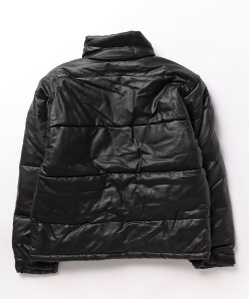 Burner（バーナー）の「【OKUOKU　0909】オーバーシルエット レザー（PU）ブルゾン　oku-outer-657393414452-65 U（ダウンジャケット/コート・メンズ・ブラック・L/XL/M）」の2枚目の写真