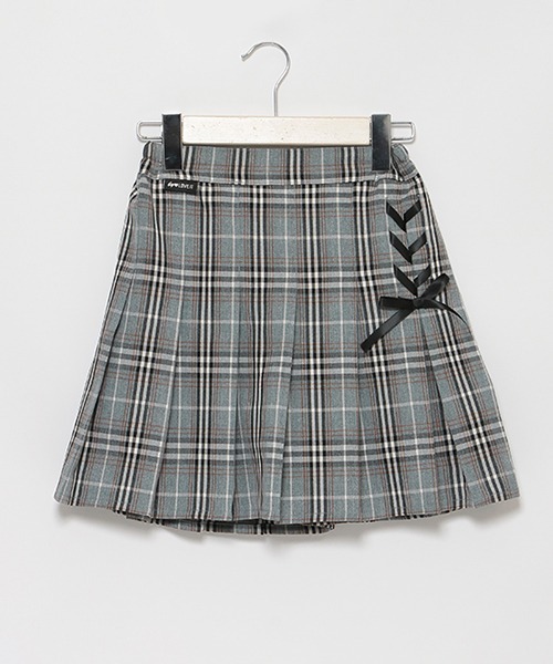 by LOVEiT(バイラビット)の「インパン付きレースアップチェックプリーツスカパン(その他パンツ・キッズ・グレー/ベージュ/エメラルド/ピンク・120cm/150cm/130cm/140cm/160cm)」の6枚目の写真