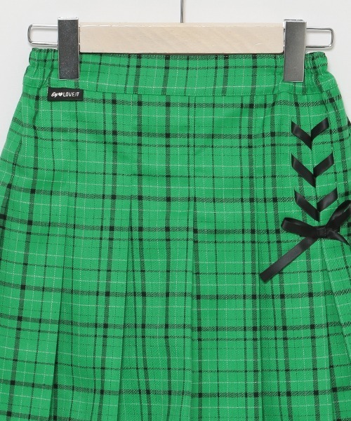 by LOVEiT(バイラビット)の「インパン付きレースアップチェックプリーツスカパン(その他パンツ・キッズ・グレー/ベージュ/エメラルド/ピンク・120cm/150cm/130cm/140cm/160cm)」の8枚目の写真