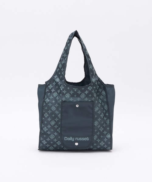 Daily russet（デイリー ラシット）の「【新型】ポケッタブルエコバッグ(S)（エコバッグ/サブバッグ・レディース・ブラック/グレイッシュベージュ/グレー/グリーン/ベージュ・FREE）」の5枚目の写真