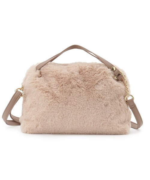 grove（グローブ）の「◆【ヒルナンデス！で紹介】ダブルハンドルエコファーチェーンショルダー（ショルダーバッグ・レディース・ブラウン系その他/ライトベージュ/アイボリー/ダークグレー・00）」の16枚目の写真