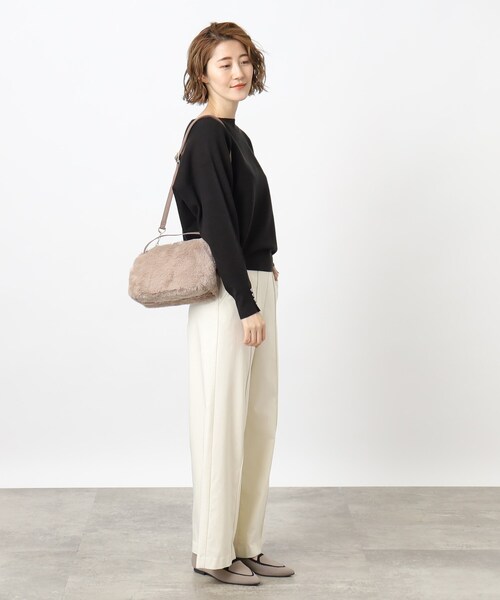 grove（グローブ）の「◆【ヒルナンデス！で紹介】ダブルハンドルエコファーチェーンショルダー（ショルダーバッグ・レディース・ブラウン系その他/ライトベージュ/アイボリー/ダークグレー・00）」の18枚目の写真