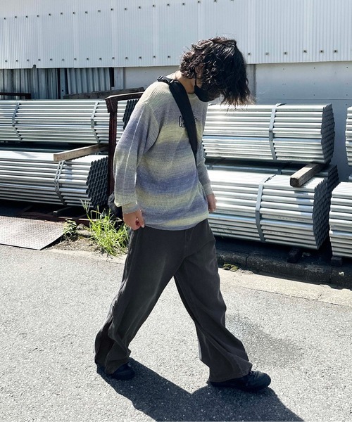 sedacle(セダクル)の「サイドファスナーオーバーダイデニム(デニムパンツ・メンズ・ブラック/インディゴブルー・LARGE/SMALL/MEDIUM)」の13枚目の写真