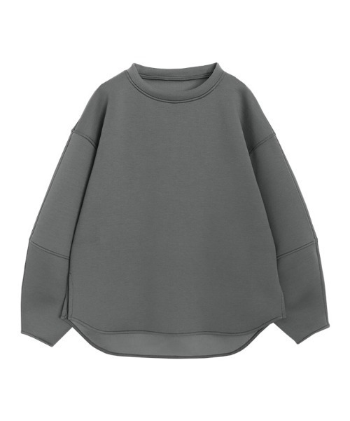 Pierrot（ピエロ）の「[RASW]ランタンスリーブダンボールプルオーバー（スウェット・レディース・チャコールグレー/ブラック/アイボリー・M）」の15枚目の写真