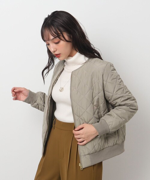 DRESKIP（ドレスキップ）の「◆【リバーシブル】キルティング ノーカラー ブルゾン（ブルゾン・レディース・ライトベージュ/カーキ/ブラック・03/02/04）」の16枚目の写真