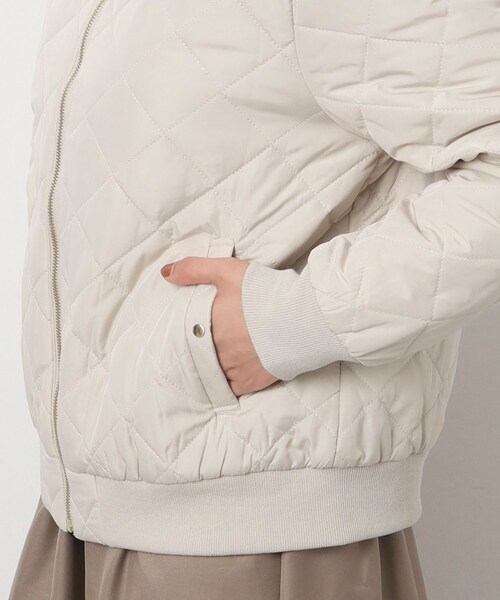 DRESKIP（ドレスキップ）の「◆【リバーシブル】キルティング ノーカラー ブルゾン（ブルゾン・レディース・ライトベージュ/カーキ/ブラック・03/02/04）」の10枚目の写真