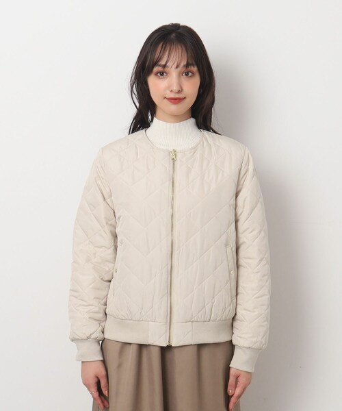 DRESKIP（ドレスキップ）の「◆【リバーシブル】キルティング ノーカラー ブルゾン（ブルゾン・レディース・ライトベージュ/カーキ/ブラック・03/02/04）」の11枚目の写真