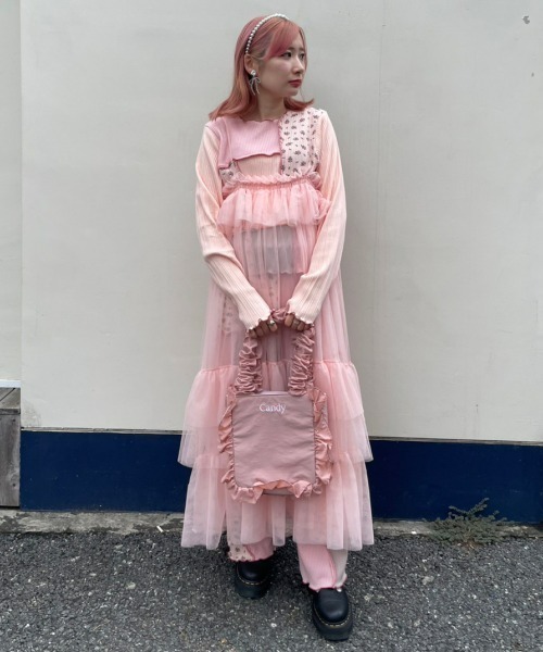 Candy Stripper（キャンディストリッパー）の「CANDY FRILL バッグ（ハンドバッグ・レディース・ピンク/ブラック/ライトブルー・FREE）」の20枚目の写真